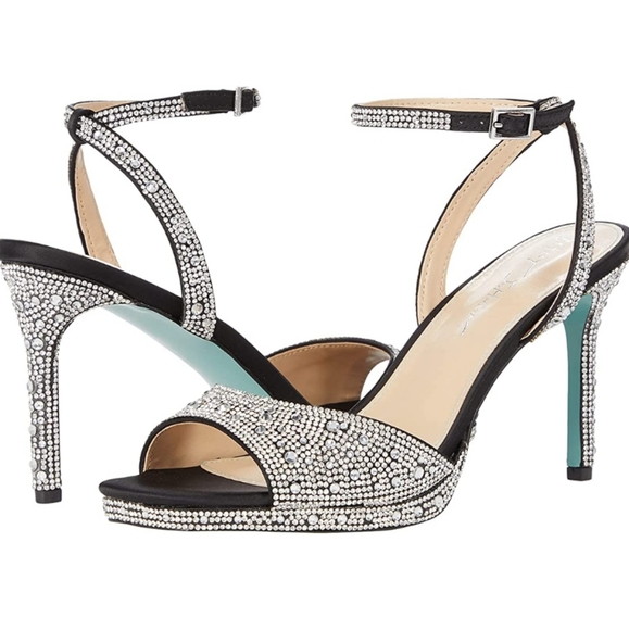 Betsey Johnson Shoes - Blue by Betsey Johnson Suni Dress Sandals Black -9.5